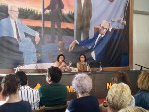 Noelia Ordieres y Fernanda del Castillo en la Semana Negra de Gijón