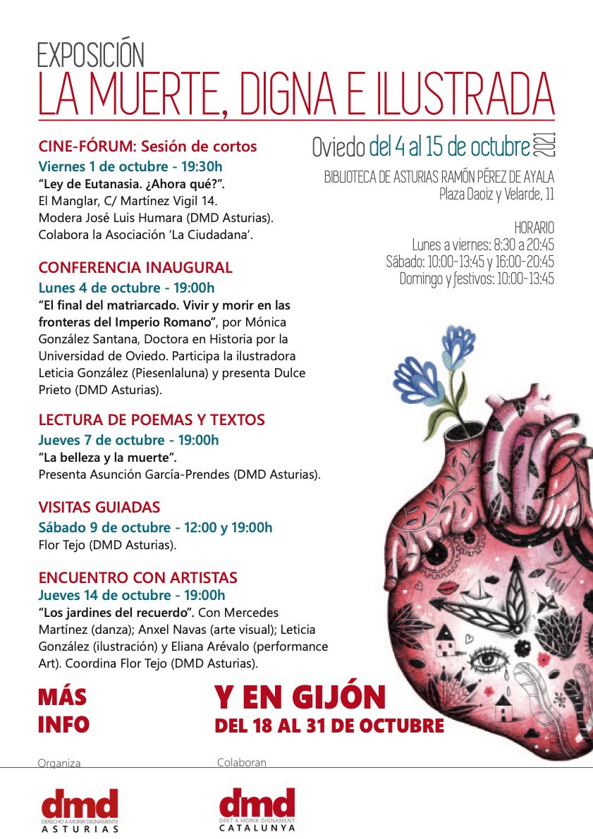 Exposición 'La muerte, digna e ilustrada' en Oviedo del 4 al 15 de octubre