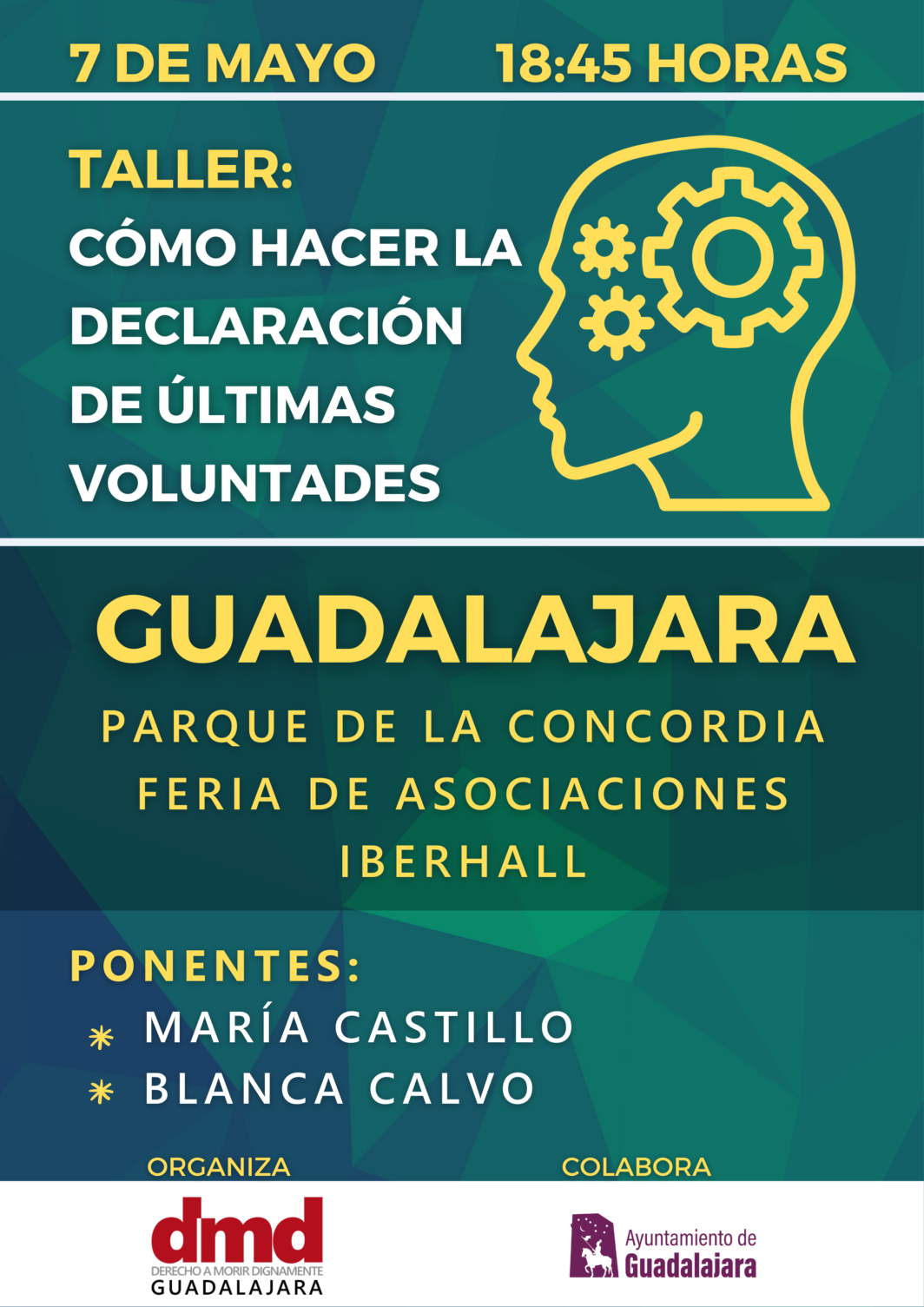 Taller: Cómo hacer la Declaración de últimas Voluntades - Guadalajara 7 de mayo - 18.45