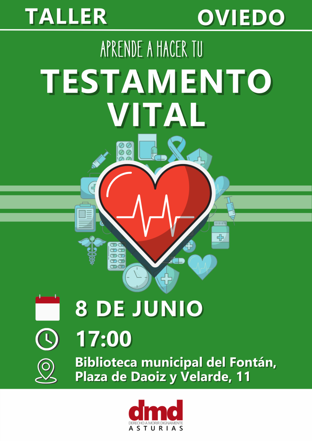 Taller de Testamento vital en Oviedo - 8 de junio, 17.00 horas
