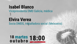 Cartel del acto 'Falemos do testamento vital', el martes 18 a las 18:00 en A morada (Vigo)
