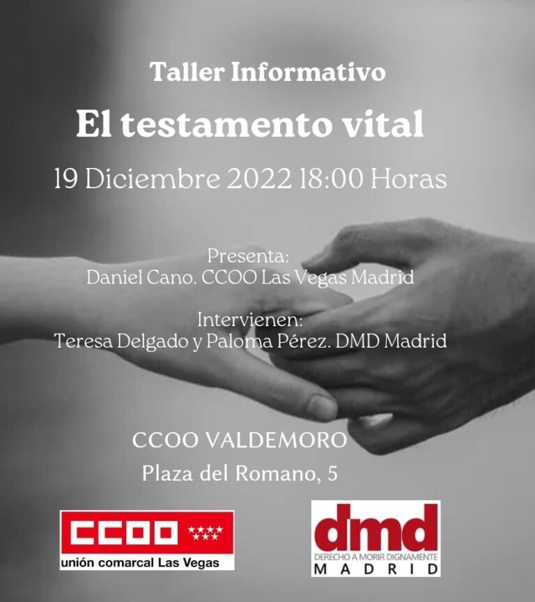 Taller Informativo: El Testamento Vital (Documento De Instrucciones ...